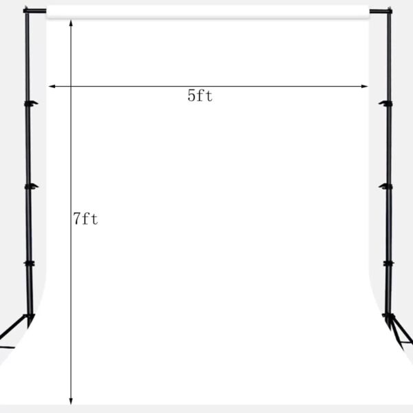 5X7ft Solid White Chromakey Photography Backdrop Video Studio White Portrait Background for Photo Studio Prop - Image 3