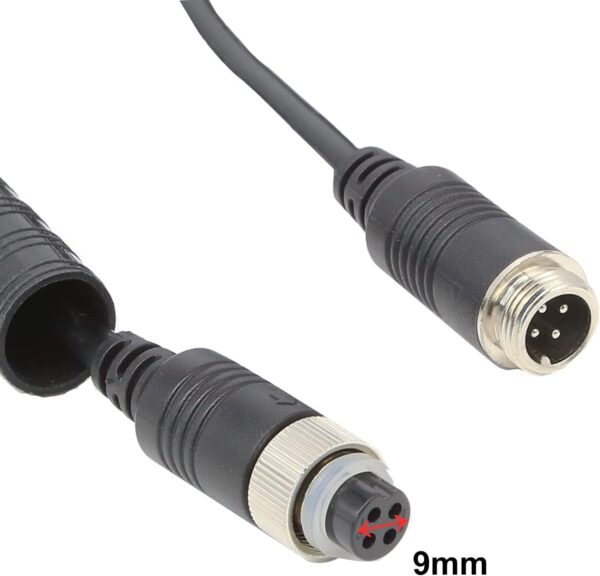 4 Pin Camera Cable with Corrugation Tube Cover, 4 Pin Aviation Extension Cable, 4 Pin Video Cable for Backup Camera Rear View System RV Truck Trailer Bus Car Waterproof (33ft/10m) - Image 8