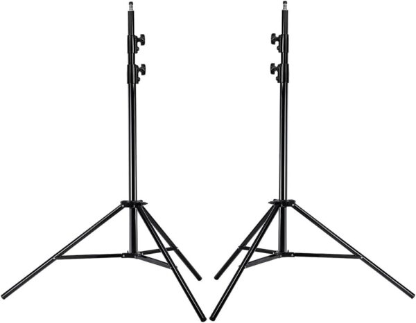 NEEWER PRO 9feet/260cm Spring Loaded Heavy Duty Photography Photo Studio Light Stands with 1/4" Screw & 5/8 Stud for Video, Portrait and Photography Lighting (2 Packs)