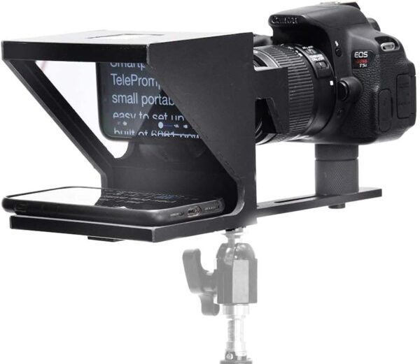 The Original Compact Personal Teleprompter for Video Production. No Studio Required. Perfect for DSLRs, Webcams, and Built-in Laptop Cameras. Use with iOS or Android. - Image 2