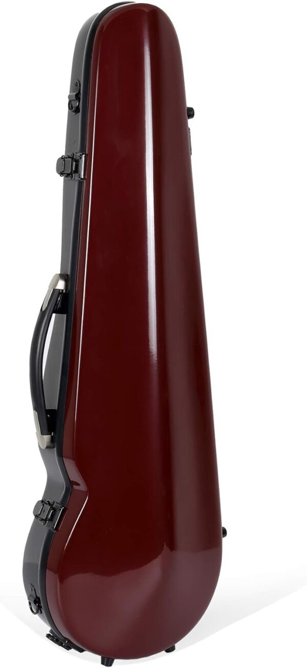 Crossrock Fiberglass Violin Case 4/4 Size, Lightweight and backpackable, 5lbs (CRF1000SVBKRD)