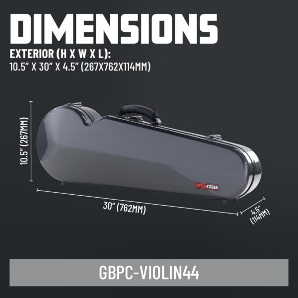 Gator Cases Presto Series Pro 4/4 Sized Violin Case (GBPC-VIOLIN44) - Image 6