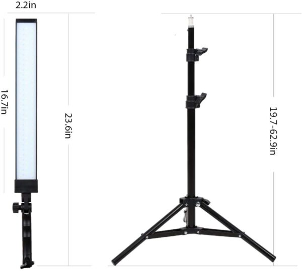 180 LED Light Photography Studio LED Lighting Kit Adjustable Light with Light Stand Tripod Photographic Video Fill Light - Image 4