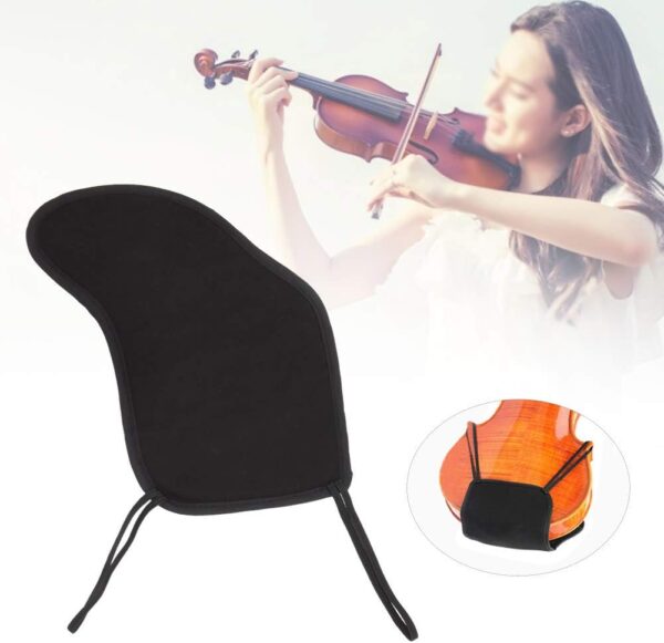 Violin Chin Rest Pad Cotton + Sponge Chin Rest Cover Protector Violin Shoulder Rest Pad Musical Instrument Accessories Suitable for 4/4 3/4 1/2 1/4 1/8 Violin - Image 4