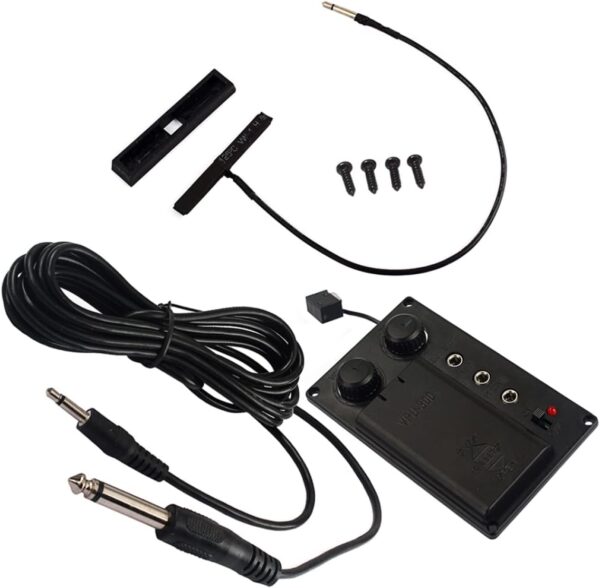 MILISTEN Pickup Pickup Mic Violin EQ Bass Eq 1 violin pickup violin parts violin accessories violin pickup Set Violin Equalizer Preamp Pickup Equalizer Violin Microphone Violin - Image 9