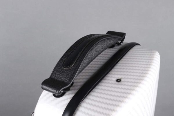 4/4 New violin Case Mixed Carbon fiber Oblong Violin Box Strong Light Full size music Sheet Bag White (white) - Image 3