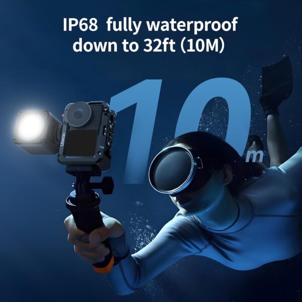 ULANZI L3 RGB LED Video Light, Waterproof Camera Lighting Kit 2700K-7000K Mini Cube COB Light Dimmable Fill Magnetic Photography Light with Fresnel Lens Cold Shoe for Smartphone,Action,DSLR Camera - Image 3
