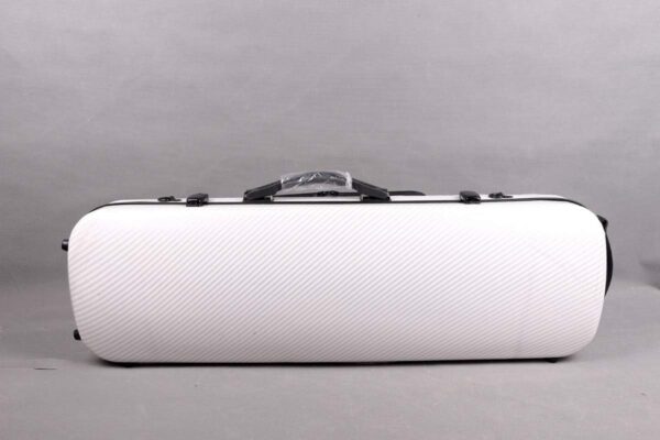 4/4 New violin Case Mixed Carbon fiber Oblong Violin Box Strong Light Full size music Sheet Bag White (white) - Image 2