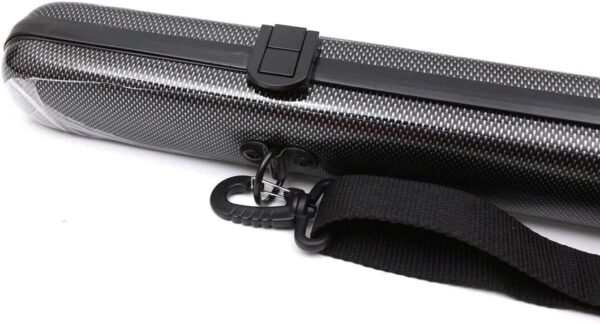 Carbon fiber Violin Viola Cello Bow Case hard carrying case Lightweight violin bow Box Hold 2pcs bow Nice protection (Black) - Image 6