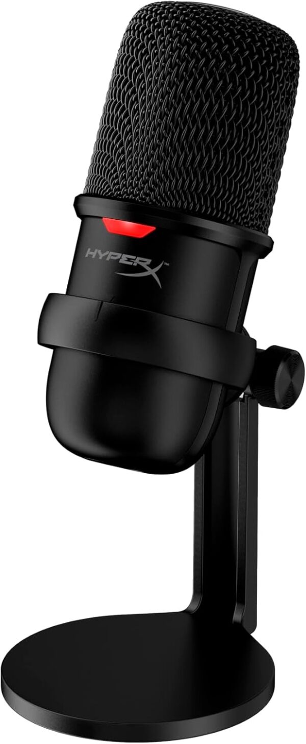 HyperX SoloCast – USB Condenser Gaming Microphone, for PC, PS4, PS5 and Mac, Tap-to-Mute Sensor, Cardioid Polar Pattern, great for Streaming, Podcasts, Twitch, YouTube, Discord,Black - Image 6