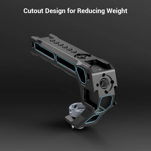SmallRig Top Handle with 3/8"-16 Locating Pins for ARRI Grip for Camera Cage, Universal Video Rig with 5 Cold Shoe Adapters to Mount DSLR Camera with Microphone/LED Light/Monitor - 3765 - Image 6
