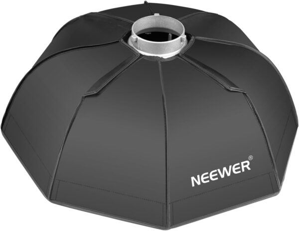 Neewer 60 cm Octagonal Softbox and Beauty Dish Photo Studio Combination with Bowens Speedring for Bowens, Perfect for Portrait, Product Photography and Video Shooting - Image 6