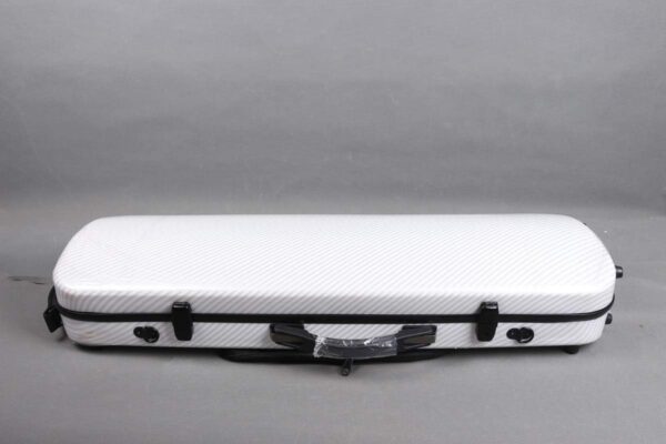 4/4 New violin Case Mixed Carbon fiber Oblong Violin Box Strong Light Full size music Sheet Bag White (white) - Image 6