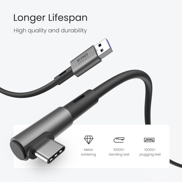 KIWI design 16FT Link Cable Compatible with Oculus/Meta Quest 3S Accessories, and Quest 3/2/Pro/Pico 4, USB3.0 Link Cable with 5Gbps Super Speed - Image 4