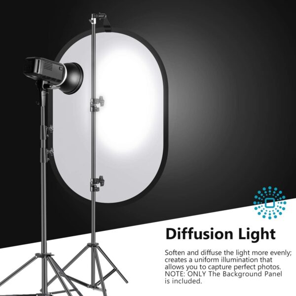 NEEWER Light Diffuser Panel for Photography, 23.6"x35"/60x90cm Soft White Diffuser Fabric with Carry Bag, Collapsible Pop Out Light Modifier for Studio and Outdoor Portrait, Product, Video Shooting - Image 7