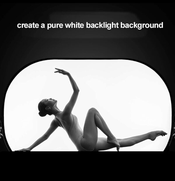 Selens Soft White Diffuser Foldable Light Diffuser Light Diffusion Panel with Carry Bag, Diffuser Fabric Light Modifier for ​TV Production Video Studio Photography Interview Portrait Shots -31x47in… - Image 4
