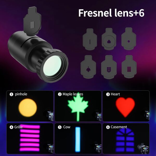 ULANZI L3 RGB LED Video Light, Waterproof Camera Lighting Kit 2700K-7000K Mini Cube COB Light Dimmable Fill Magnetic Photography Light with Fresnel Lens Cold Shoe for Smartphone,Action,DSLR Camera - Image 5