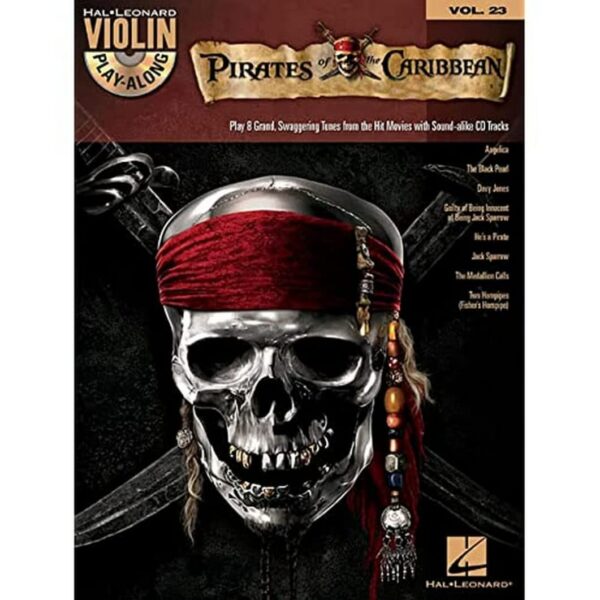 Pirates of the Caribbean - Violin Play-Along Vol. 23 Book/Online Audio (Hal Leonard Violin Play Along)