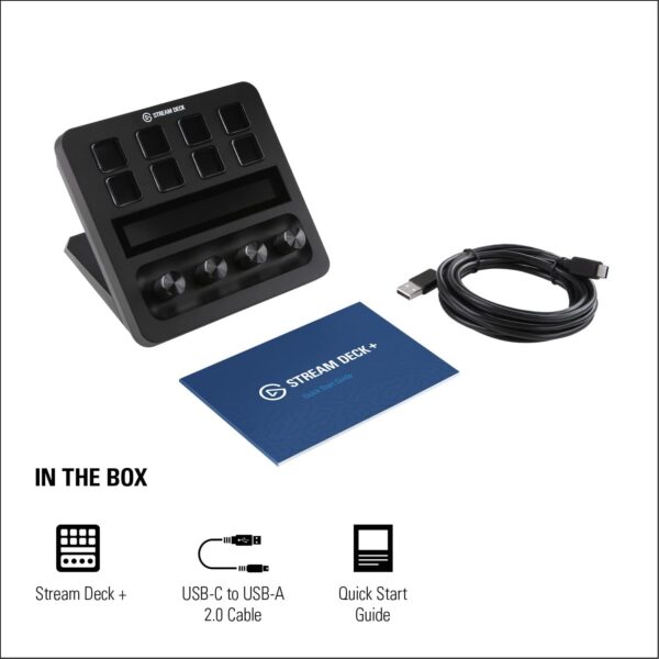 Elgato Stream Deck +, Audio Mixer, Production Console and Studio Controller for Content Creators, Streaming, Gaming, with customizable touch strip dials and LCD keys, works with Mac and PC - Image 10