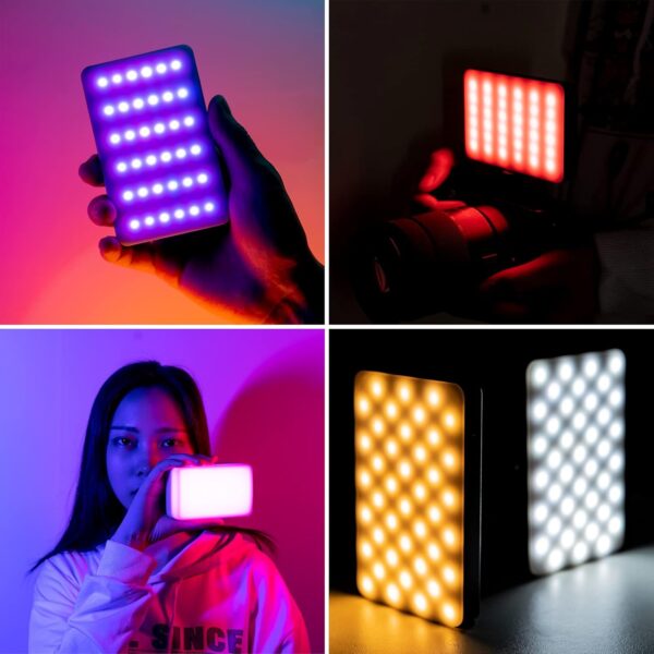 VIJIM VL120 RGB Video Light, Portable LED Camera Light Panel 0-360 Full Color, CRI 95+ 2500-9000K LED 3100mAh Rechargeable DSLR Lighting for Vlogging, Photography, Video Conference - Image 6