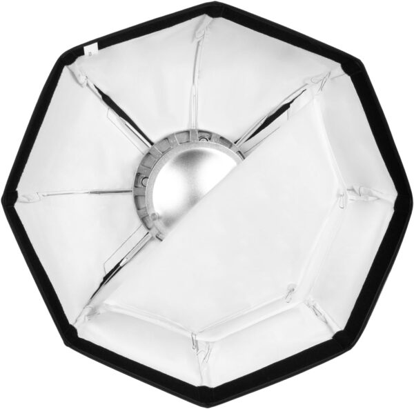 Neewer 60 cm Octagonal Softbox and Beauty Dish Photo Studio Combination with Bowens Speedring for Bowens, Perfect for Portrait, Product Photography and Video Shooting - Image 4