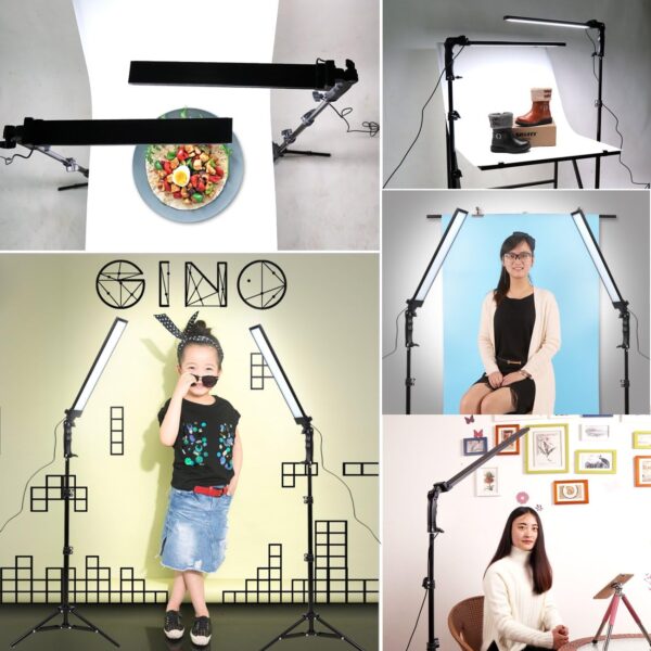 180 LED Light Photography Studio LED Lighting Kit Adjustable Light with Light Stand Tripod Photographic Video Fill Light - Image 6
