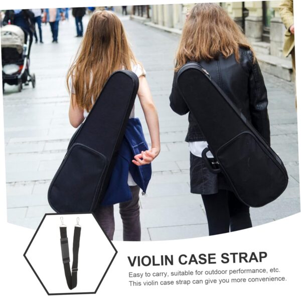 Mikinona 2Pcs Padded Violin Case Straps Backpack Straps for Violin Storage Bags Durable Instrument Case Straps Portable Violin Carrying Bag Belts - Image 8