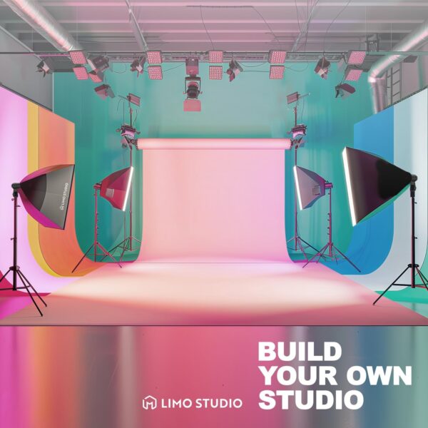 LimoStudio (LED Super Bright) 1600W Output Remote Control, 20 x 28 inch Softbox Continuous Lighting Kit, 3000K-6500K Adjustable Color Temperature, 7600 Lumen, 95>CRI, Soft Box Light Diffuser, AGG3431 - Image 7