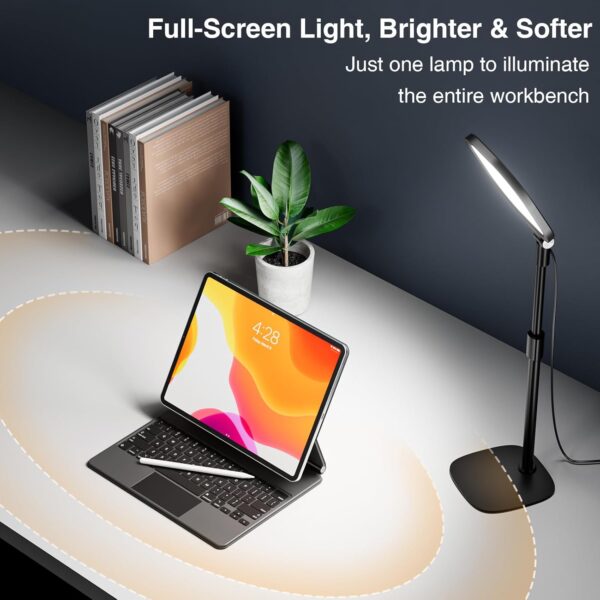 Zoom Lighting for Computer, Adjustable Desk Lighting for Video Calls, 30 Light Modes Video Conference Light, Desk Ring Light with Stand for Webcam, Meetings, Live Stream, Home Office. CRI 97.8 - Image 7