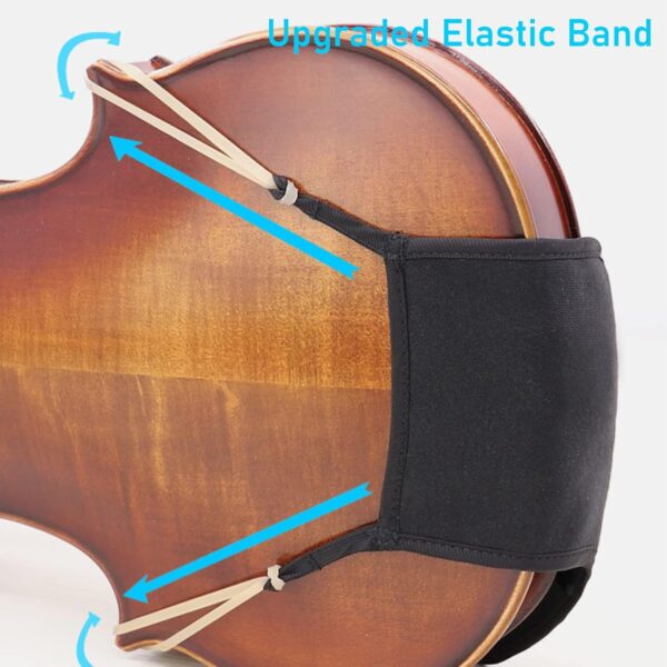 KAIY Violin Shoulder Rest Pad, Violin Chin Rest Pad Soft Cover Protector, Violin Chinrest Pad Slip Resistant for 3/4 4/4 Violin Accessories - Image 2
