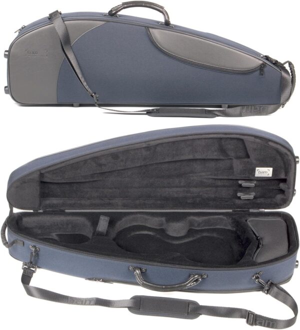 Bam France Classic 5003S Shaped 4/4 Violin Case with Blue Exterior