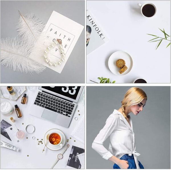 Meking 40X78in / 100X200cm PVC Backdrops 8 Color Kit for Photography, Matte Vinyl Background Seamless Photo Backdrop for Portrait Product Photography Video Studio - Image 3