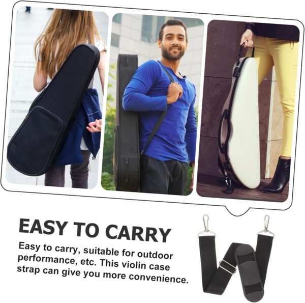 2pcs Violin Case Strap Violin Container Strap Violin Storage Bag Strap Thickened Violin Bag Strap Instrument Bag Strap Violin Storage Case Strap Violin Holder Bag Shoulder Strap - Image 8