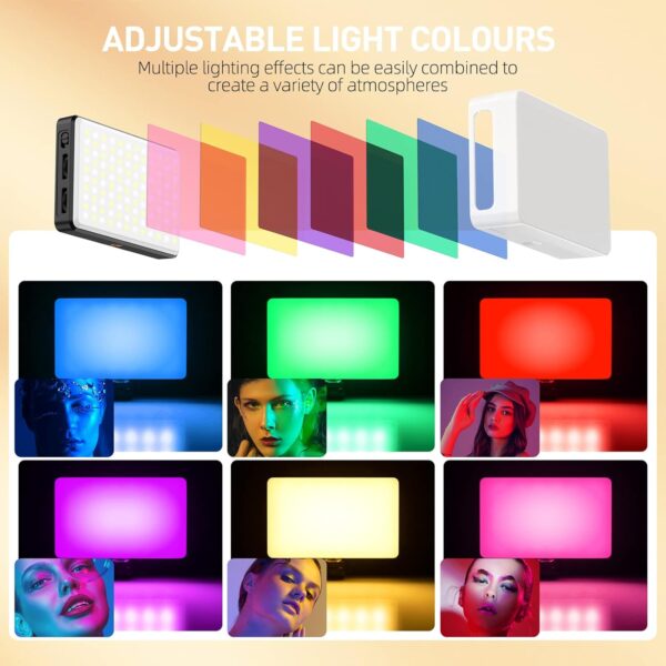 120 LED Phone Light, Selfie Light, 5000Mah Rechargeable Clip Video Light, Adjusted 3 Light Modes, for Phone, Camera, Laptop, iPad, Light for Phone for Selfie, Video Conference, TikTok, Vlog - Image 6
