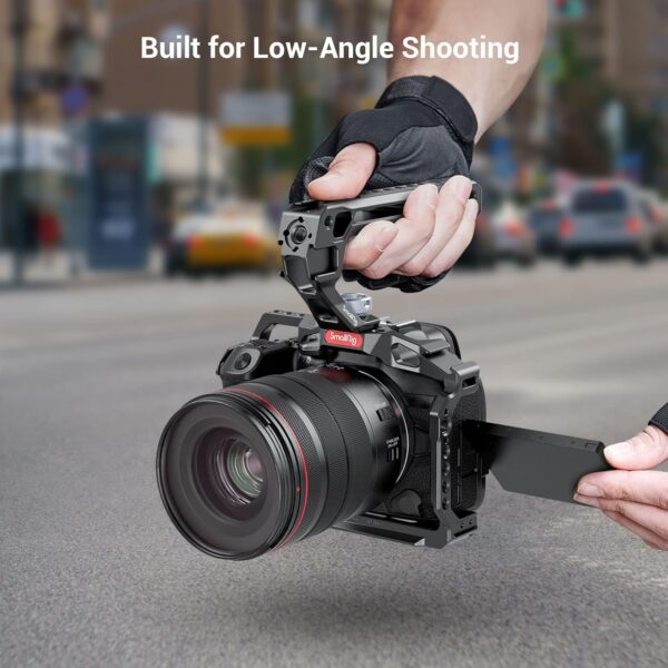 SmallRig Top Handle with 3/8"-16 Locating Pins for ARRI Grip for Camera Cage, Universal Video Rig with 5 Cold Shoe Adapters to Mount DSLR Camera with Microphone/LED Light/Monitor - 3765 - Image 7