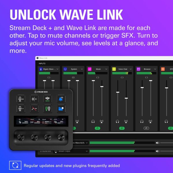 Elgato Stream Deck +, Audio Mixer, Production Console and Studio Controller for Content Creators, Streaming, Gaming, with customizable touch strip dials and LCD keys, works with Mac and PC - Image 8