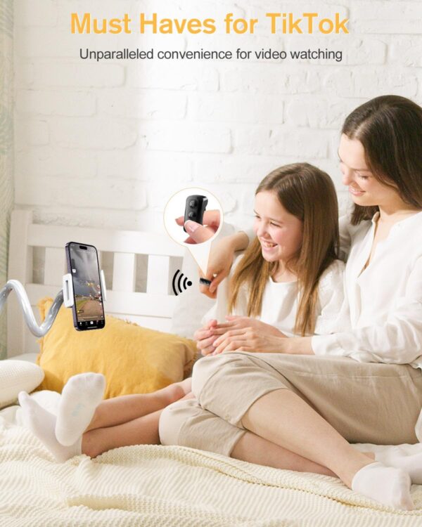Remote Control for TikTok, Page Turner for Kindle App, Bluetooth Camera Video Recording Remote, Scrolling Ring for TIK Tok, iPhone, iPad, iOS, Android - Black - Image 3
