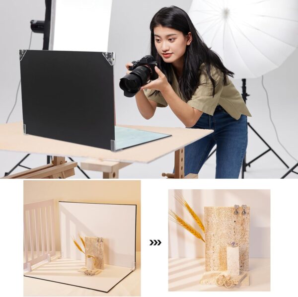 Photo Backdrop Board Product Photography: 7pcs 14patterns Table Top Food Background Kit - Flat Lay Props for Jewelry.(Small Size 16x11.5in) - Image 2