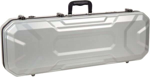 Crossrock 4/4 size Violin Case | ABS Molded Hardshell with Interior Compartment, 2 Bow Holders, Security Lock, and Detachable Straps-Silver (CRA860VFSL) - Image 3