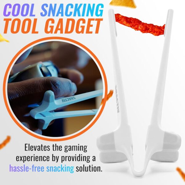 SNACTIV PRO Finger Chopsticks for Gamers - As Seen on Shark Tank! The Official Snacking Tool of the Future - Enjoy Snacks and Chips with Ease - Innovative Gaming Snacking Solution - Snack Chopsticks - Image 3