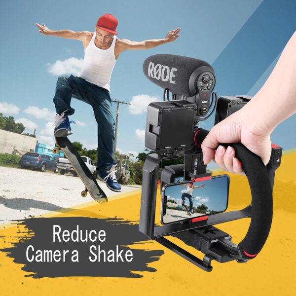 Handheld Stabilizer with Smartphone Video Rig, Video Action Handhels Rig for All Camera Action Camera Camcorder and Smartphones ﻿ - Image 2