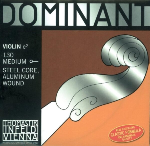 Thomastik-Infeld Dominant Violin Strings Complete Set - Durable Violin E String with Aluminum Wound Ball End - Versatile Violin String - Flexible Violin Strings with Easy Modulation for a Rich Tone