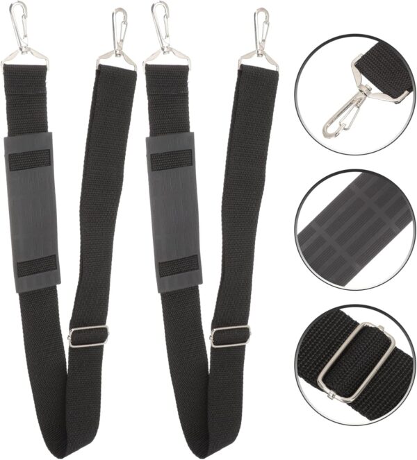 SUPVOX 2pcs Violin case Strap Universal Shoulder Strap Suitcase Straps Belts Violin Storage Bag Strap Padded Shoulder Strap Violin Travel case Strap Saxophone Bag Strap Guitar Canvas - Image 5