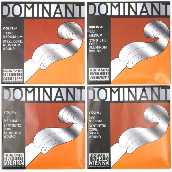 Thomastik-Infeld 135MS Dominant 4/4 Violin String Set with Wound Loop E - Image 5