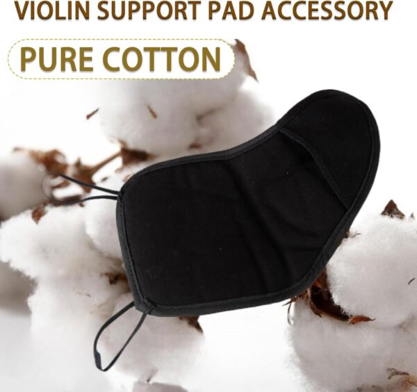 CashBeat Comfortable 4/4-3/4 Violin Chin Shoulder Rest Pad, Pure Cotton Violin Support Pad Accessory for Enhanced Playing Experience - Image 2