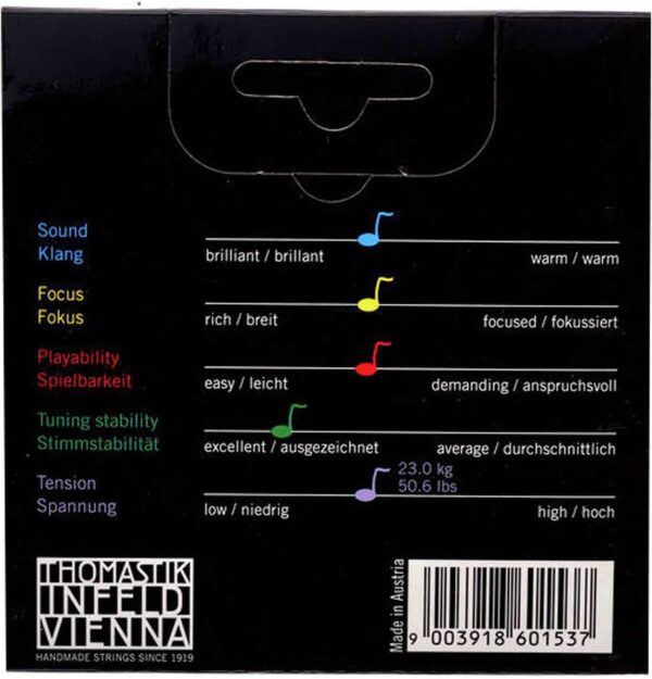 Thomastik Vision Titanium Solo Violin Strings Set, Titanium 4/4 Size - Image 2