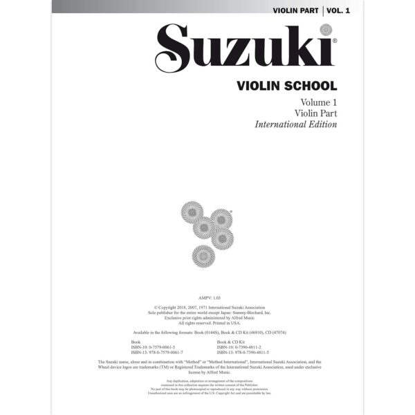 Suzuki Violin School, Vol 1: Violin Part - Image 3