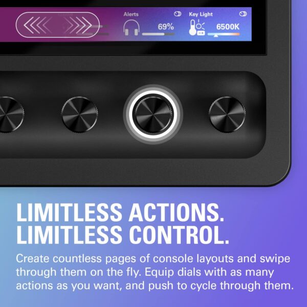 Elgato Stream Deck +, Audio Mixer, Production Console and Studio Controller for Content Creators, Streaming, Gaming, with customizable touch strip dials and LCD keys, works with Mac and PC - Image 5