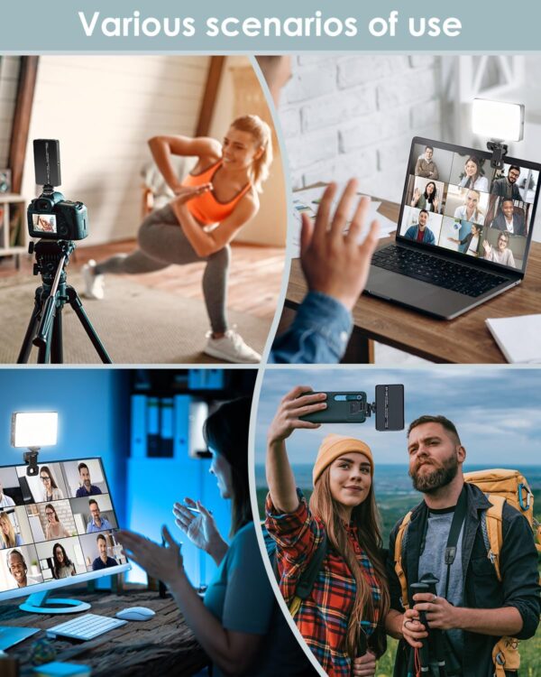 150 LED Phone Light, Selfie Light for Phone, Light for Phone/iPad/iPhone/Camera, 5500Mah Rechargeable Light, 3 Lighting Adjustment Modes, Phone Selfie Light for Photography/TikTok/Vlog/Video - Image 7