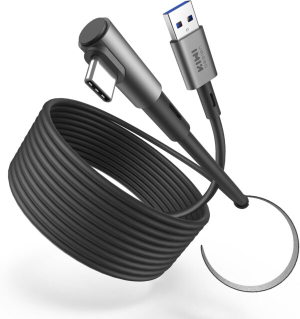 KIWI design 16FT Link Cable Compatible with Oculus/Meta Quest 3S Accessories, and Quest 3/2/Pro/Pico 4, USB3.0 Link Cable with 5Gbps Super Speed